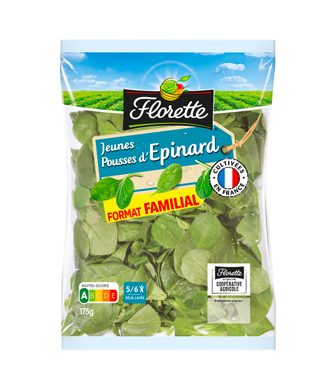 Jeunes Pousses d'Epinard - Salade en Sachet