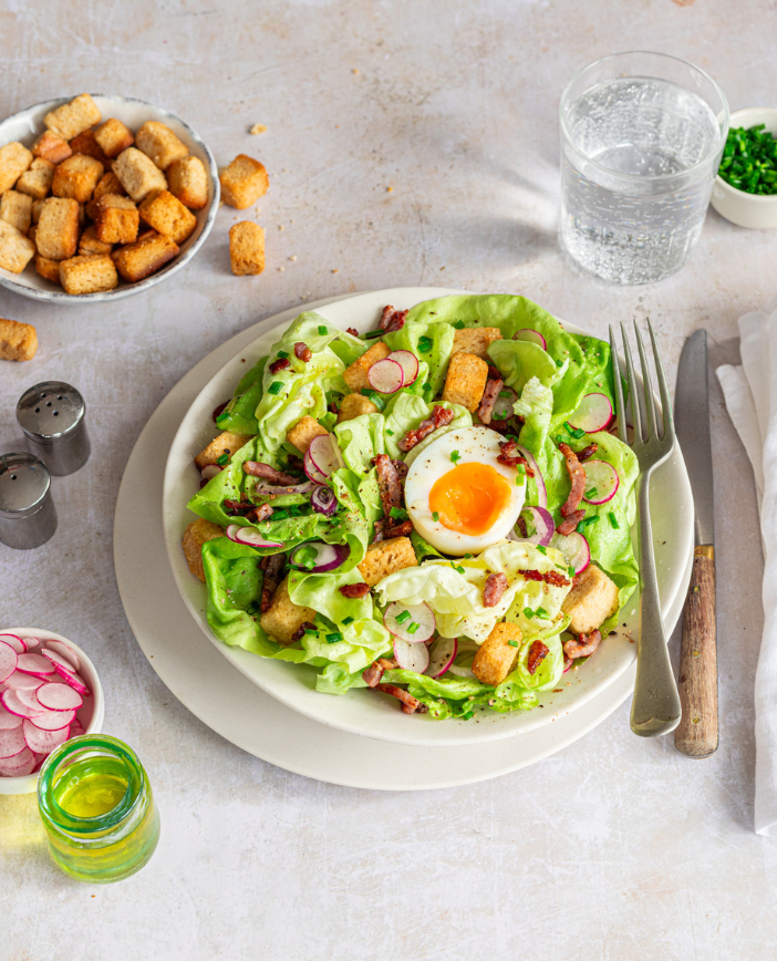 Recette salade Lyonnaise. Florette Recette salade Lyonnaise. Florette