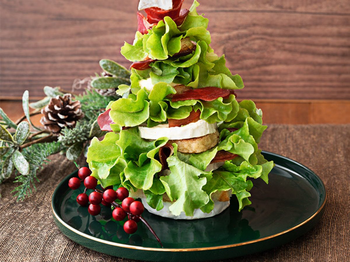 Sapin de Noël comestible en légumes