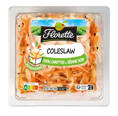 Coleslaw Chou, carottes et sésame noir