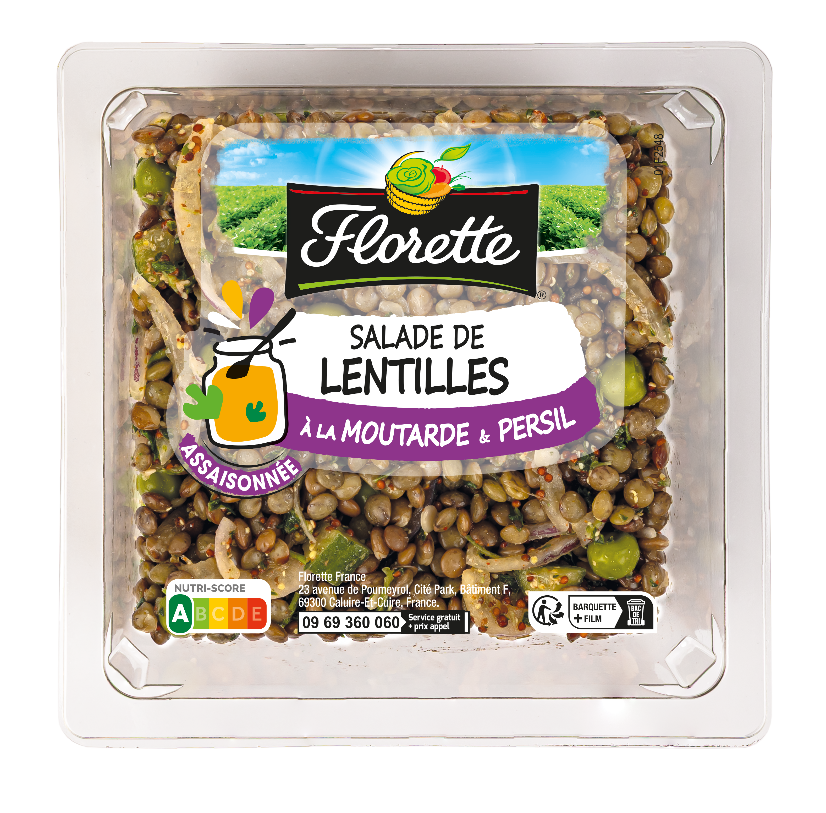 Salade de lentilles à la moutarde et persil Salade de lentilles à la moutarde et persil