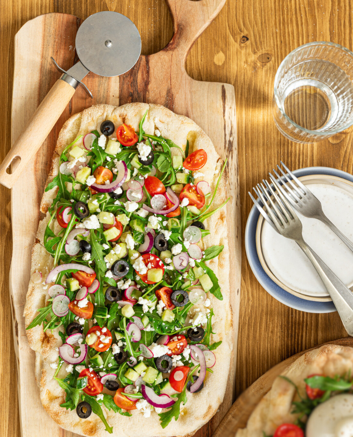 Pinsa grecque. Florette