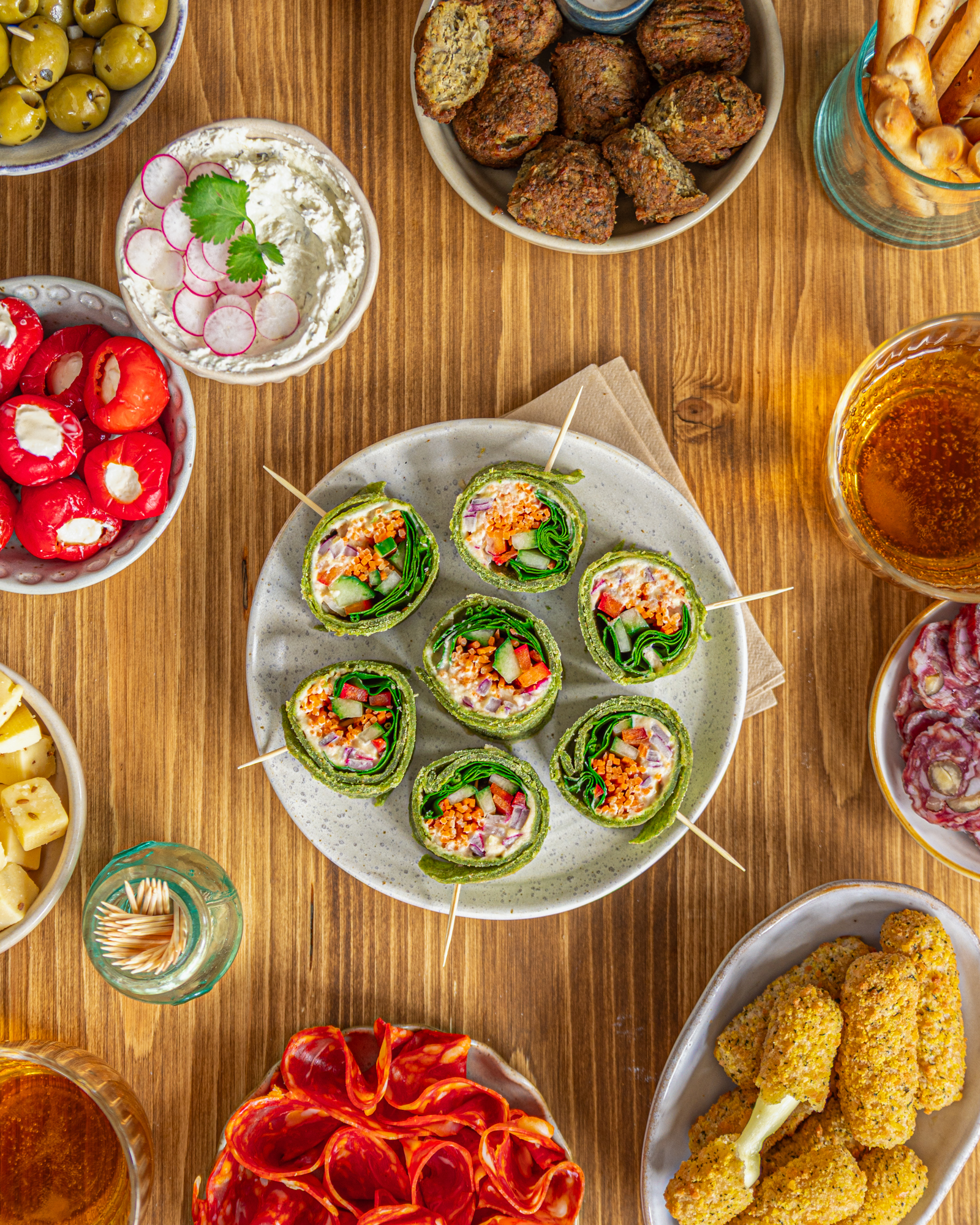 WRAPS VEGGIE FAÇON TAPAS. FLORETTE