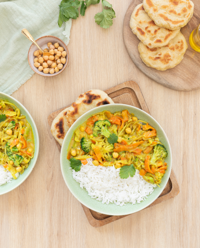 Recette curry de légumes Florette