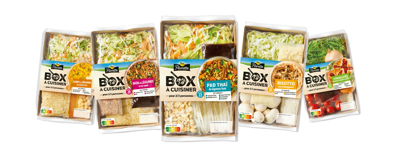 Gamme box à cuisiner. Florette