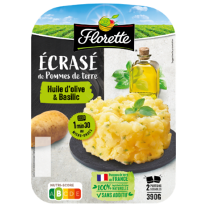 Produit - Ecrasé pomme de terre huile olive basilic