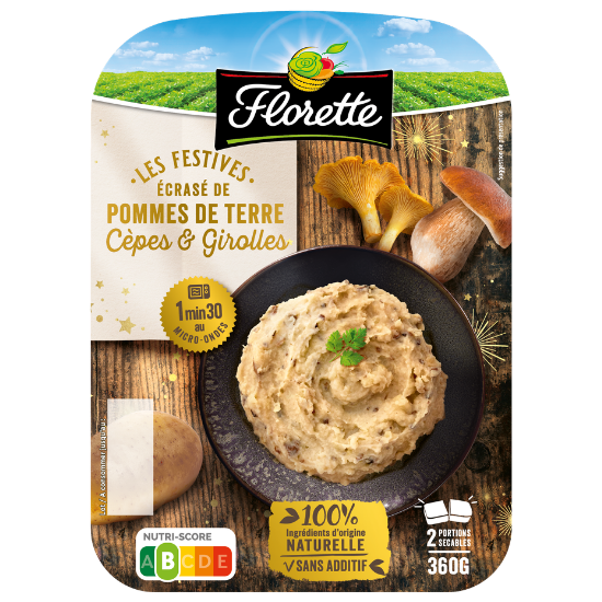 Produit - Purée pommes de terre cèpes girolles (festive)